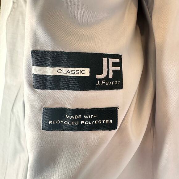 JF J. Ferrar Suit 40S 34x30 Light Gray Classic Fit 2 Piece Jacket Pants Stretch - Picture 7 of 10